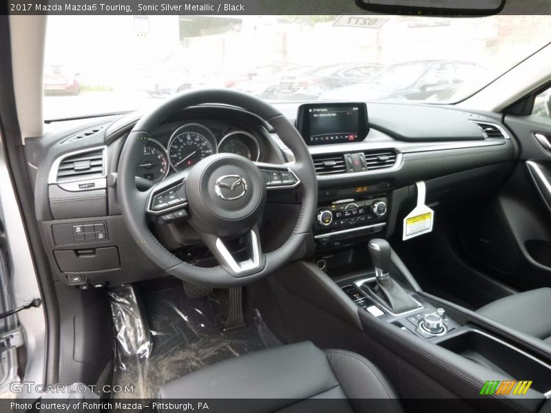 Sonic Silver Metallic / Black 2017 Mazda Mazda6 Touring
