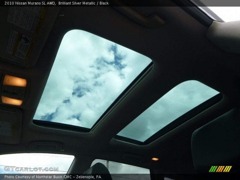 Brilliant Silver Metallic / Black 2010 Nissan Murano SL AWD