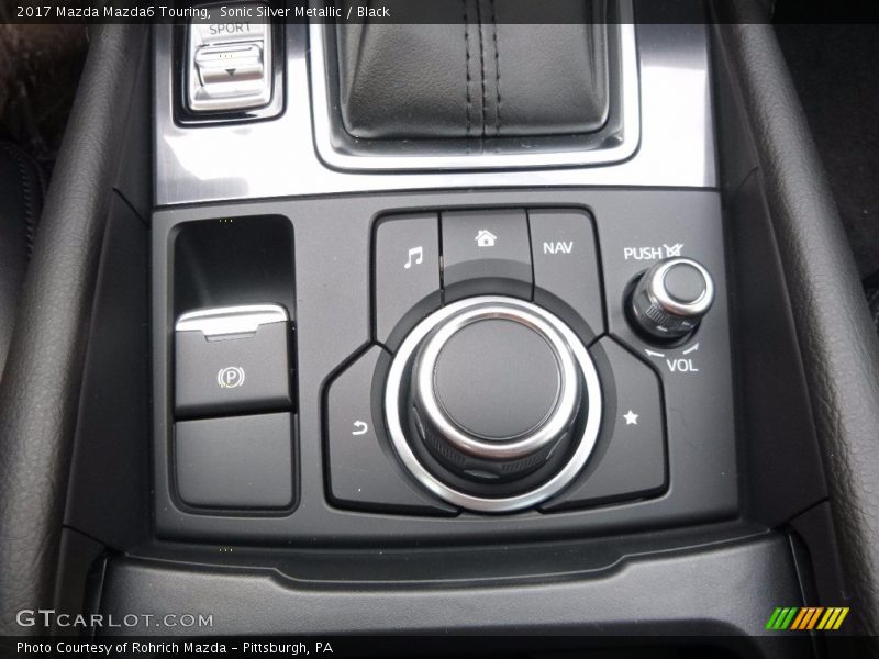 Sonic Silver Metallic / Black 2017 Mazda Mazda6 Touring