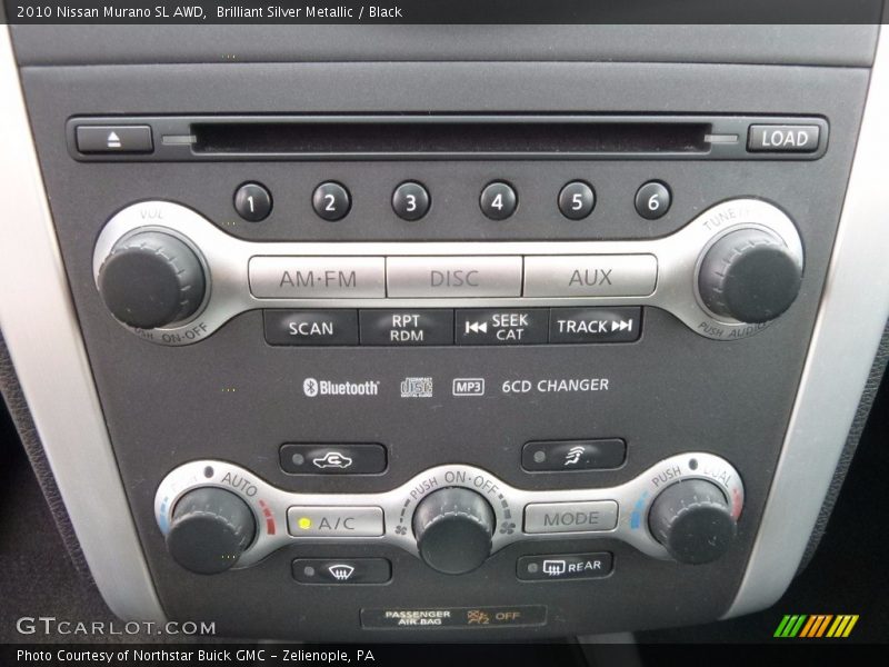 Brilliant Silver Metallic / Black 2010 Nissan Murano SL AWD