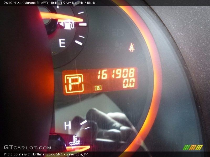 Brilliant Silver Metallic / Black 2010 Nissan Murano SL AWD