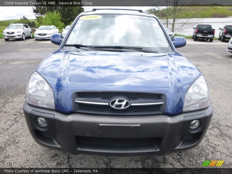 Nautical Blue / Gray 2008 Hyundai Tucson SE 4WD