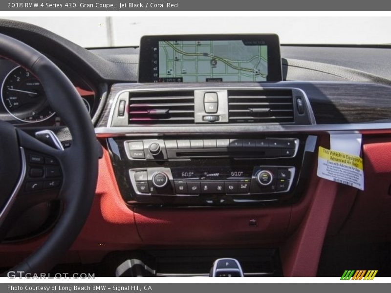 Jet Black / Coral Red 2018 BMW 4 Series 430i Gran Coupe