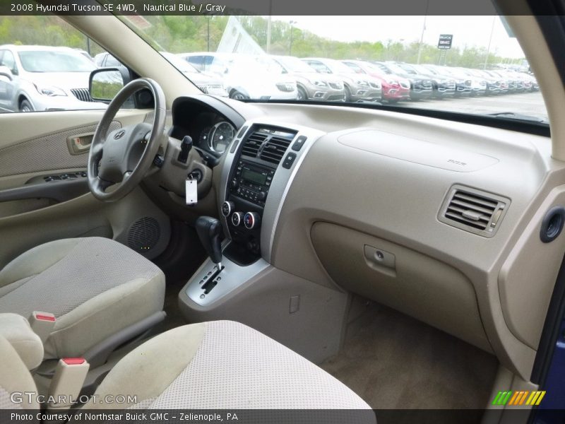 Nautical Blue / Gray 2008 Hyundai Tucson SE 4WD
