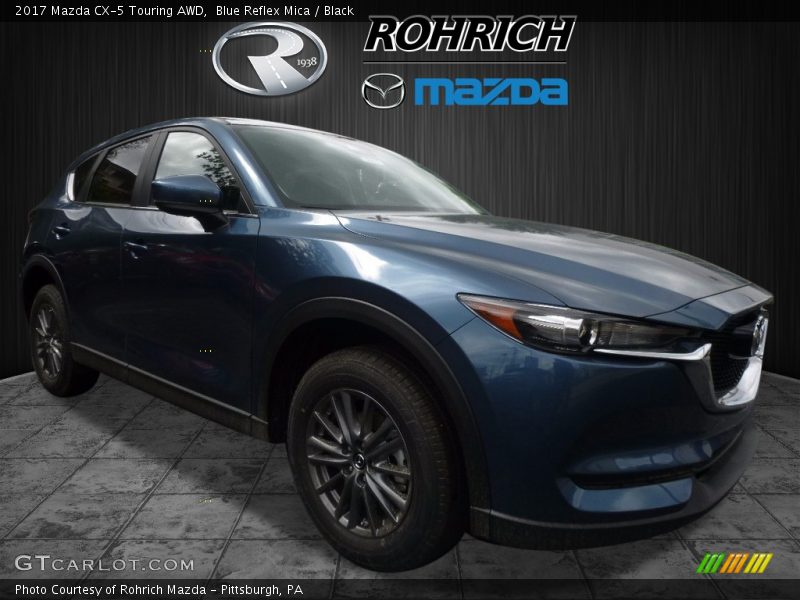 Blue Reflex Mica / Black 2017 Mazda CX-5 Touring AWD