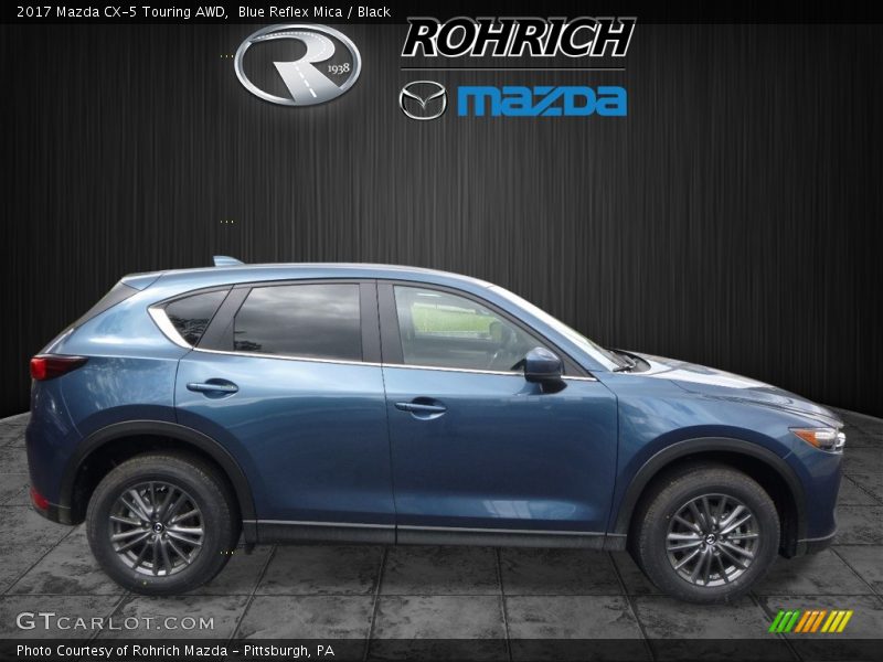 Blue Reflex Mica / Black 2017 Mazda CX-5 Touring AWD