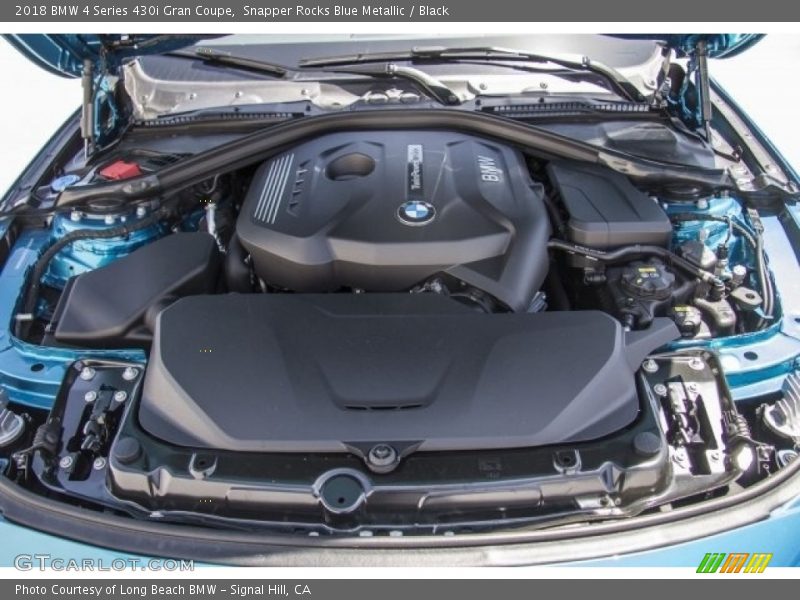 Snapper Rocks Blue Metallic / Black 2018 BMW 4 Series 430i Gran Coupe