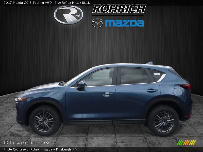 Blue Reflex Mica / Black 2017 Mazda CX-5 Touring AWD