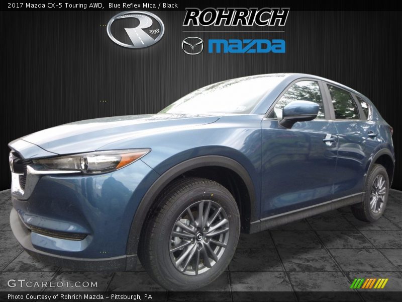 Blue Reflex Mica / Black 2017 Mazda CX-5 Touring AWD