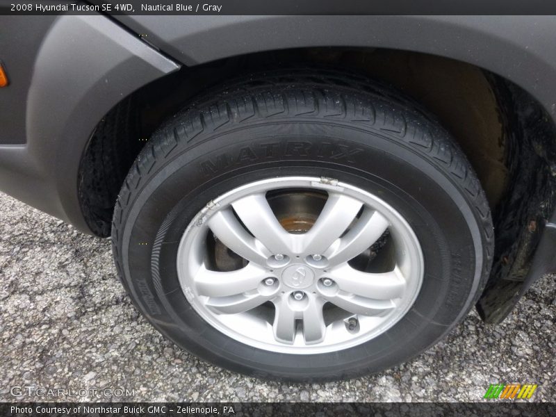 Nautical Blue / Gray 2008 Hyundai Tucson SE 4WD