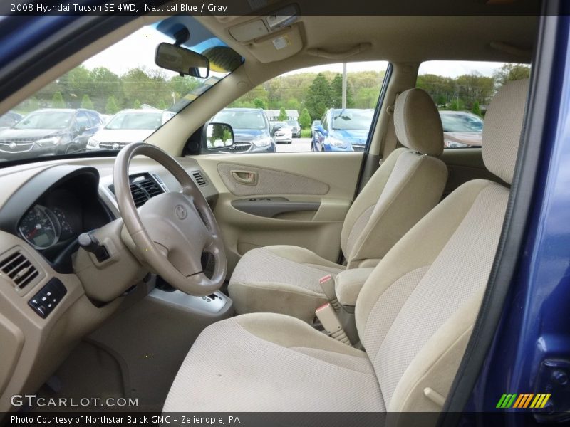 Nautical Blue / Gray 2008 Hyundai Tucson SE 4WD