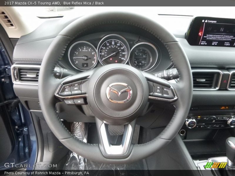 Blue Reflex Mica / Black 2017 Mazda CX-5 Touring AWD