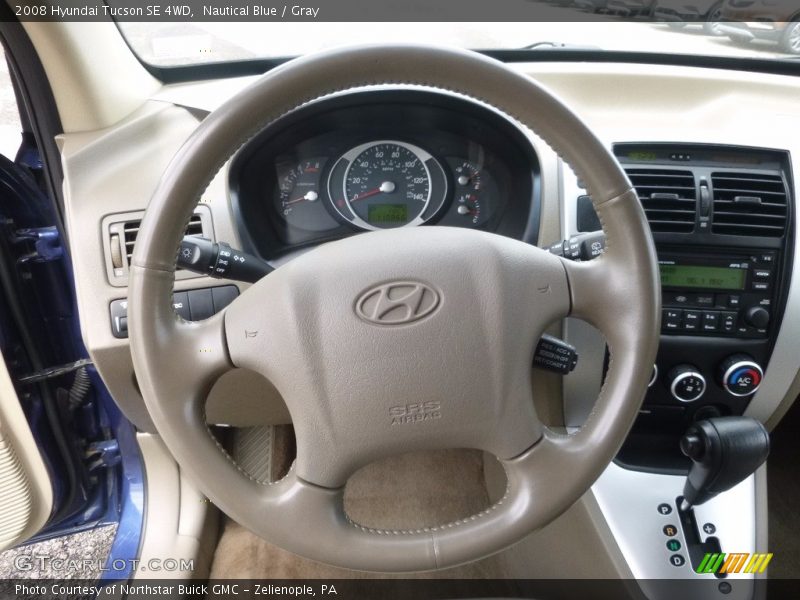 Nautical Blue / Gray 2008 Hyundai Tucson SE 4WD