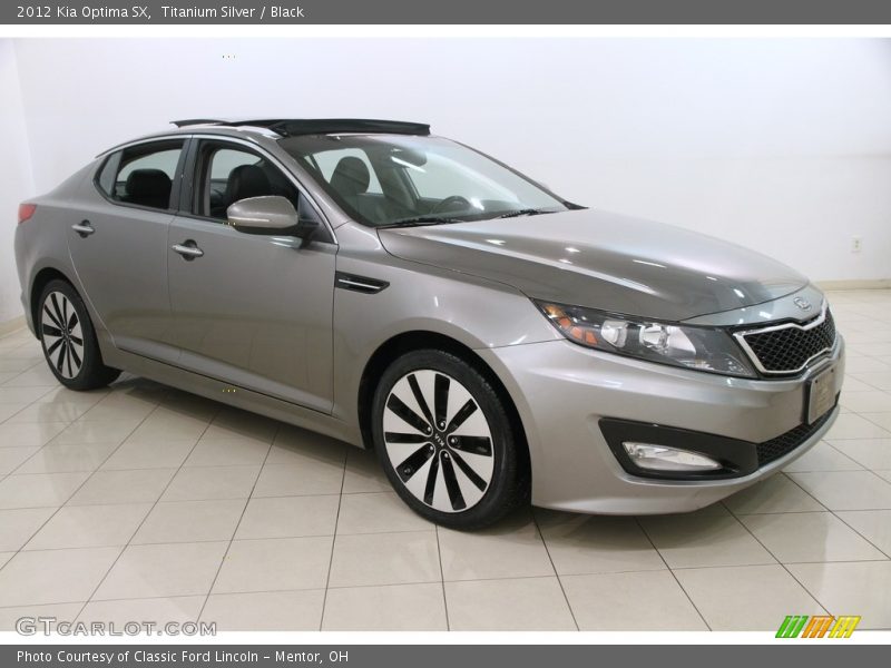 Titanium Silver / Black 2012 Kia Optima SX