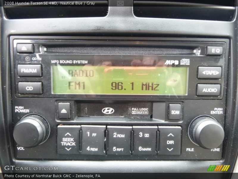 Nautical Blue / Gray 2008 Hyundai Tucson SE 4WD