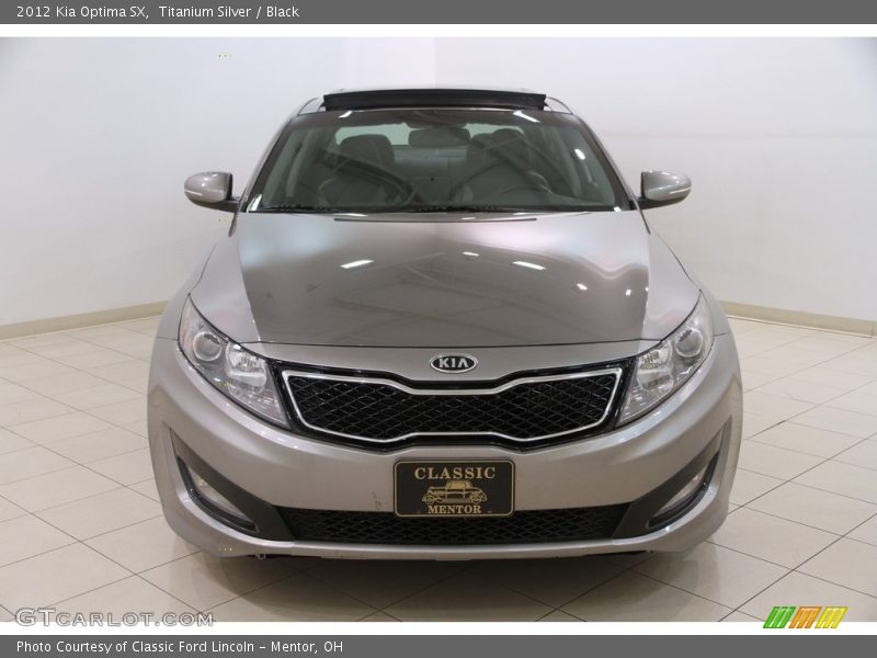 Titanium Silver / Black 2012 Kia Optima SX