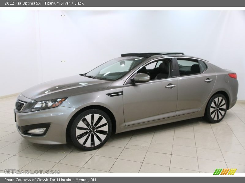 Titanium Silver / Black 2012 Kia Optima SX