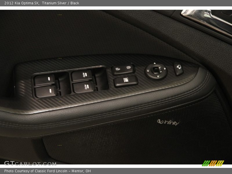 Titanium Silver / Black 2012 Kia Optima SX