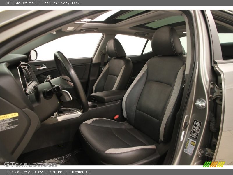 Titanium Silver / Black 2012 Kia Optima SX