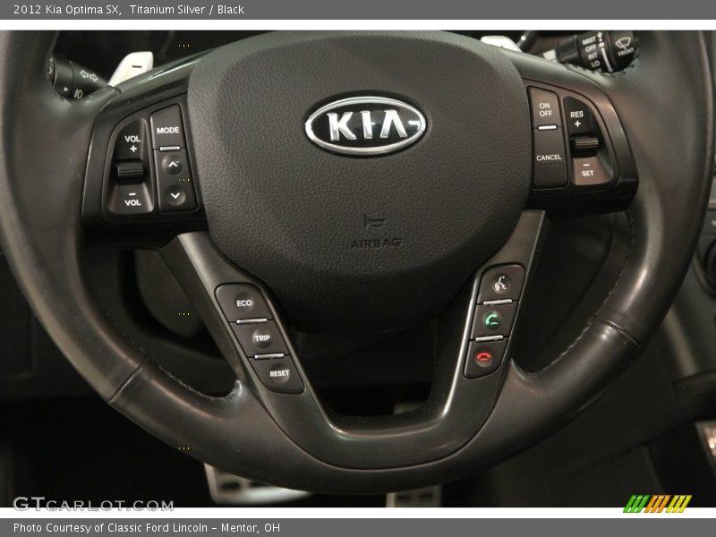 Titanium Silver / Black 2012 Kia Optima SX