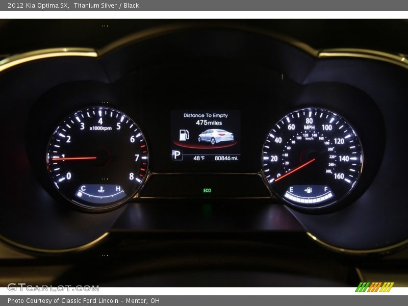 Titanium Silver / Black 2012 Kia Optima SX