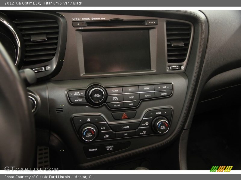 Titanium Silver / Black 2012 Kia Optima SX