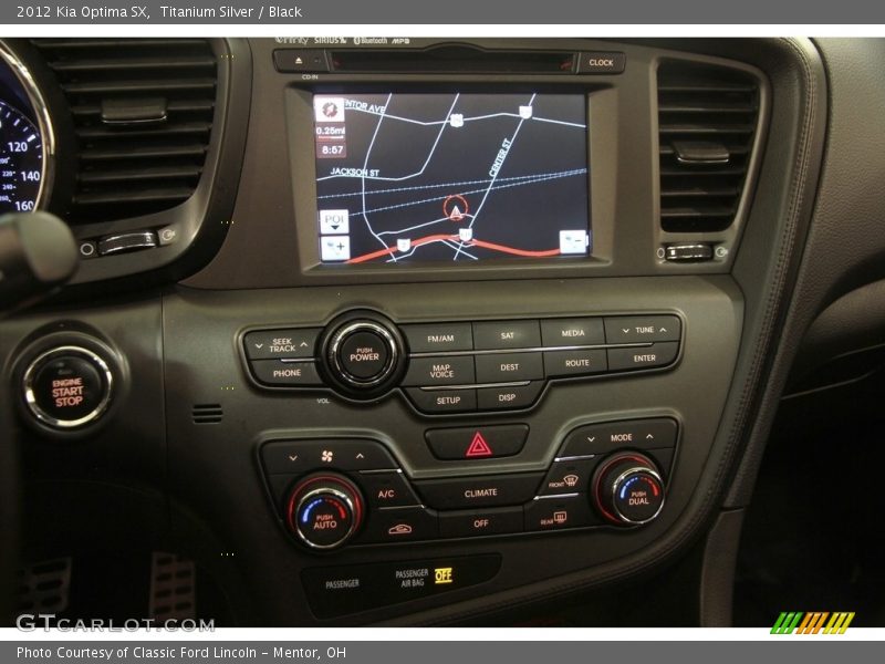 Titanium Silver / Black 2012 Kia Optima SX
