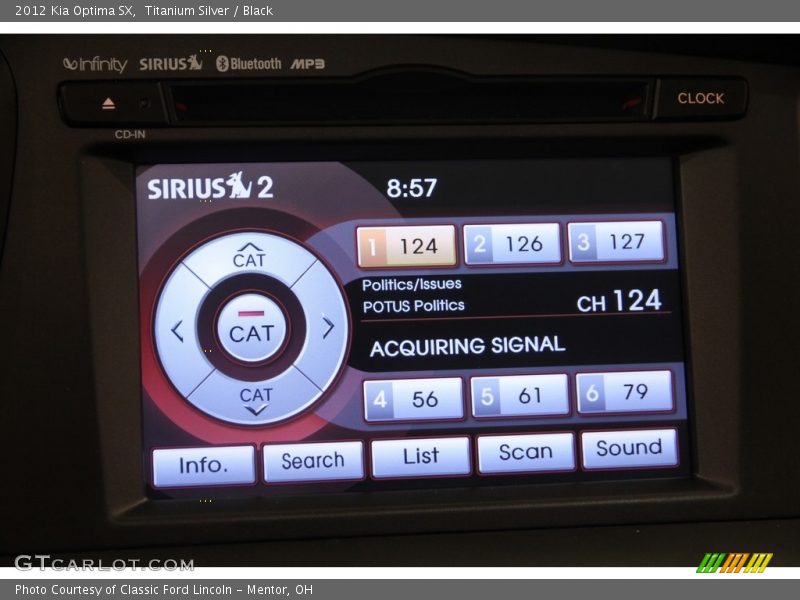 Titanium Silver / Black 2012 Kia Optima SX