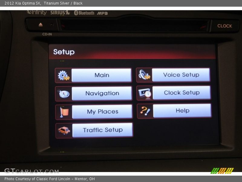 Titanium Silver / Black 2012 Kia Optima SX