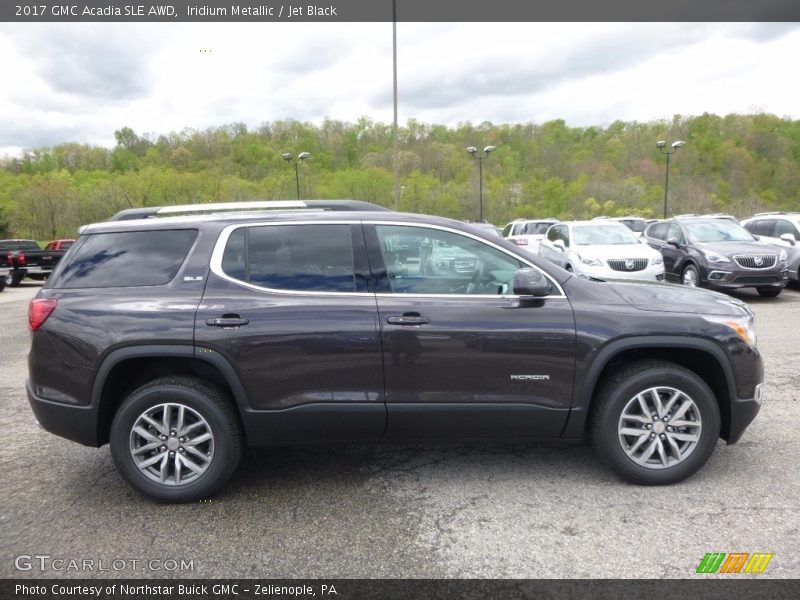 Iridium Metallic / Jet Black 2017 GMC Acadia SLE AWD