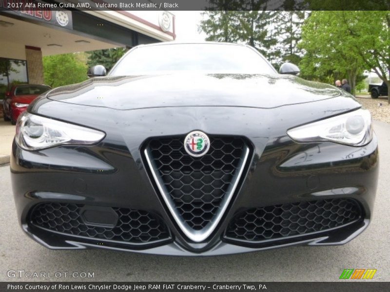 Vulcano Black Metallic / Black 2017 Alfa Romeo Giulia AWD