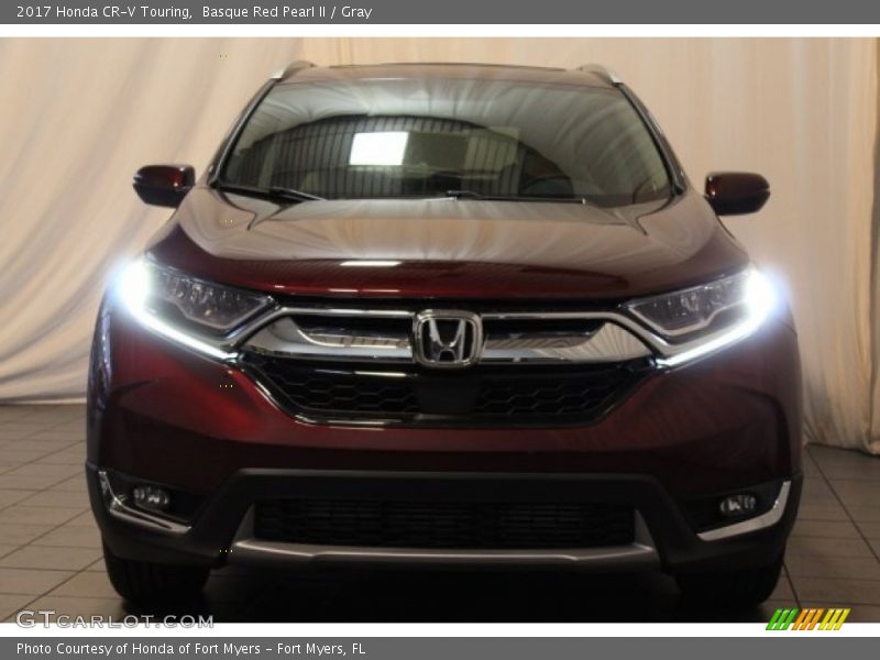 Basque Red Pearl II / Gray 2017 Honda CR-V Touring