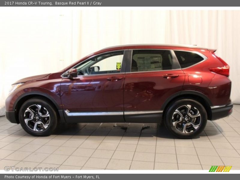 Basque Red Pearl II / Gray 2017 Honda CR-V Touring