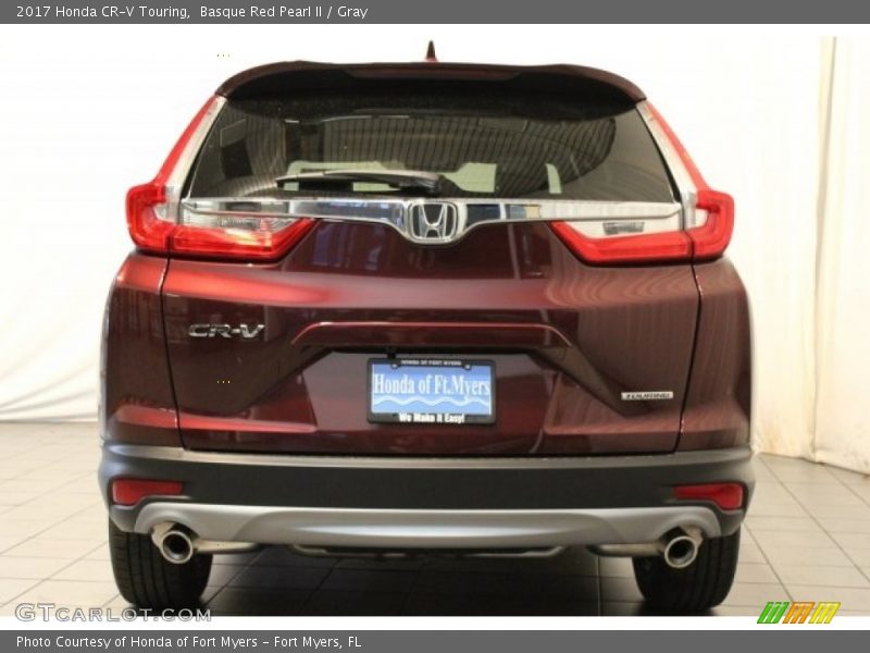 Basque Red Pearl II / Gray 2017 Honda CR-V Touring