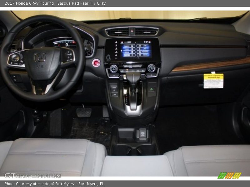 Basque Red Pearl II / Gray 2017 Honda CR-V Touring