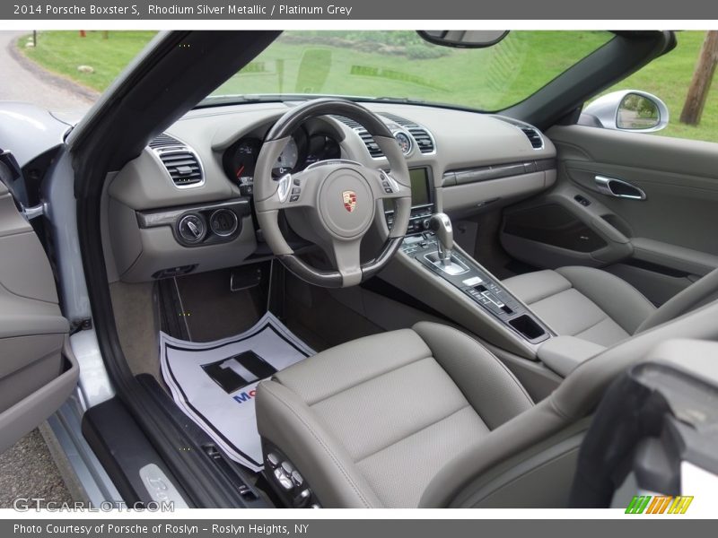 Rhodium Silver Metallic / Platinum Grey 2014 Porsche Boxster S