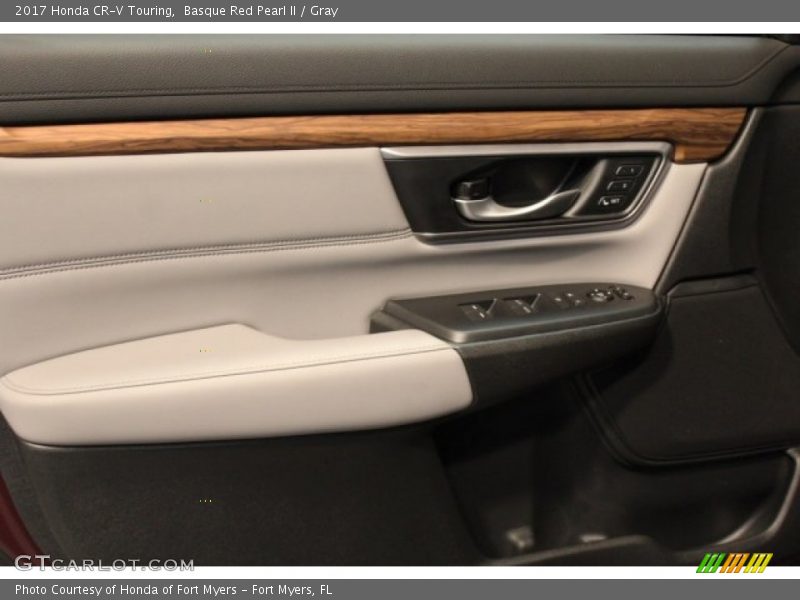 Basque Red Pearl II / Gray 2017 Honda CR-V Touring