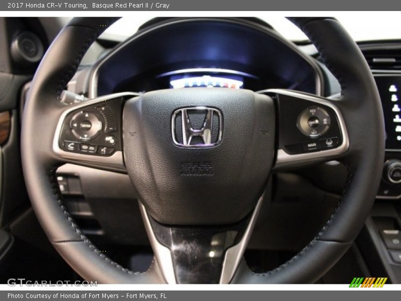 Basque Red Pearl II / Gray 2017 Honda CR-V Touring