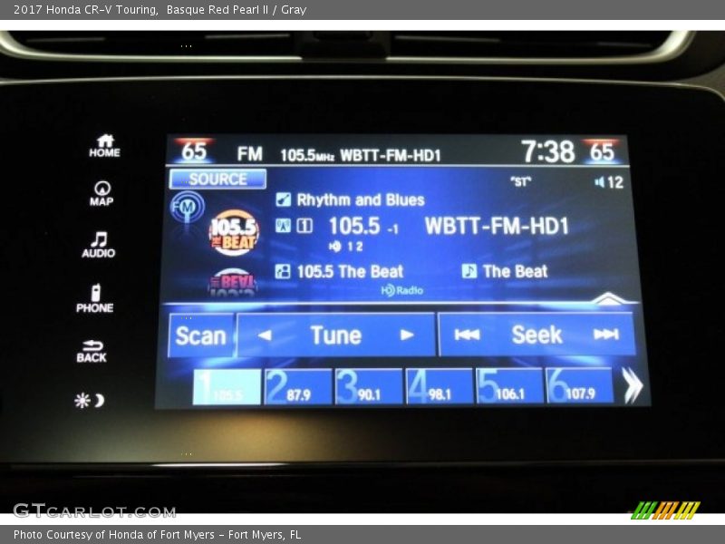 Basque Red Pearl II / Gray 2017 Honda CR-V Touring