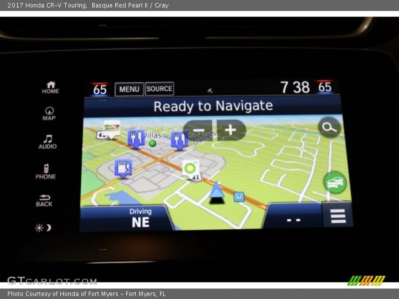 Basque Red Pearl II / Gray 2017 Honda CR-V Touring