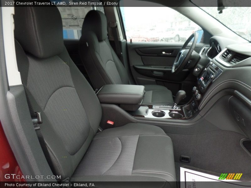 Siren Red Tintcoat / Ebony 2017 Chevrolet Traverse LT AWD