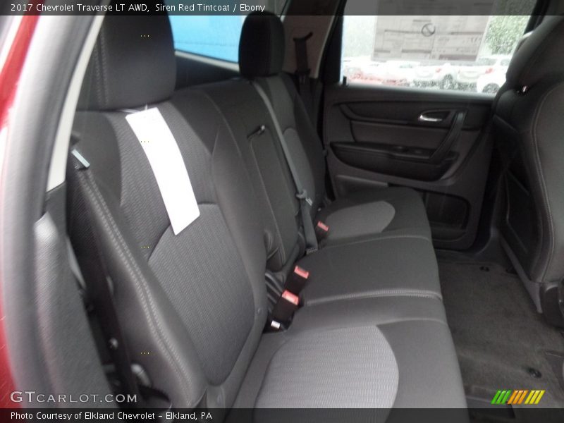 Siren Red Tintcoat / Ebony 2017 Chevrolet Traverse LT AWD