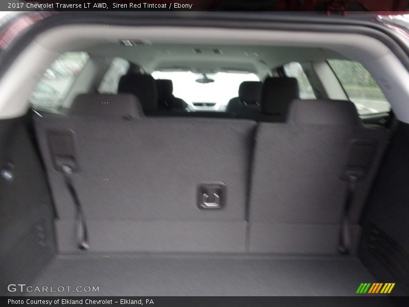 Siren Red Tintcoat / Ebony 2017 Chevrolet Traverse LT AWD