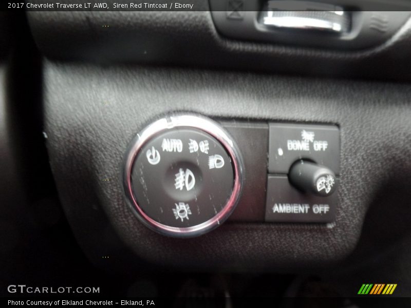 Siren Red Tintcoat / Ebony 2017 Chevrolet Traverse LT AWD