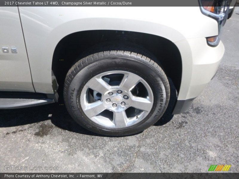 Champagne Silver Metallic / Cocoa/Dune 2017 Chevrolet Tahoe LT 4WD