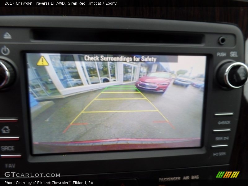 Siren Red Tintcoat / Ebony 2017 Chevrolet Traverse LT AWD