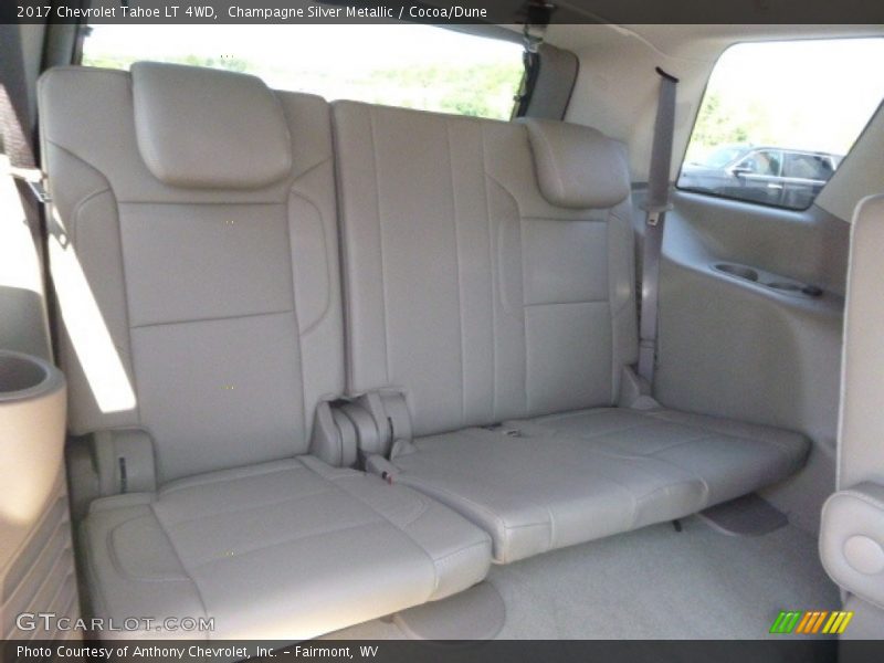 Champagne Silver Metallic / Cocoa/Dune 2017 Chevrolet Tahoe LT 4WD