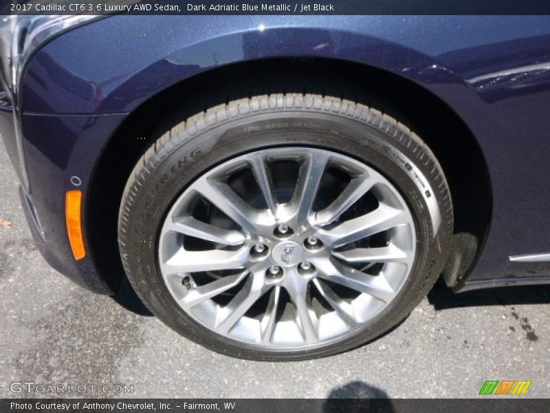 Dark Adriatic Blue Metallic / Jet Black 2017 Cadillac CT6 3.6 Luxury AWD Sedan
