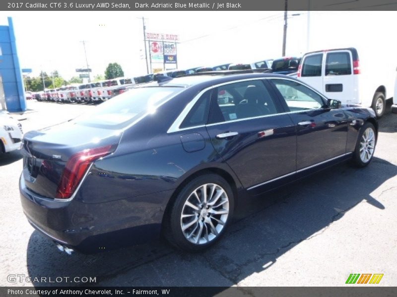 Dark Adriatic Blue Metallic / Jet Black 2017 Cadillac CT6 3.6 Luxury AWD Sedan
