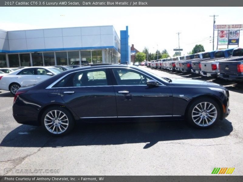 Dark Adriatic Blue Metallic / Jet Black 2017 Cadillac CT6 3.6 Luxury AWD Sedan